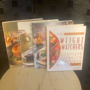 Lot 4 Of Weight Watchers Cookbooks And Program Basics, 365 Day Menu And More
